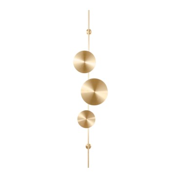 Moderne 33-W-LED-Wandleuchte in Schwarz oder Gold | Mondialshop