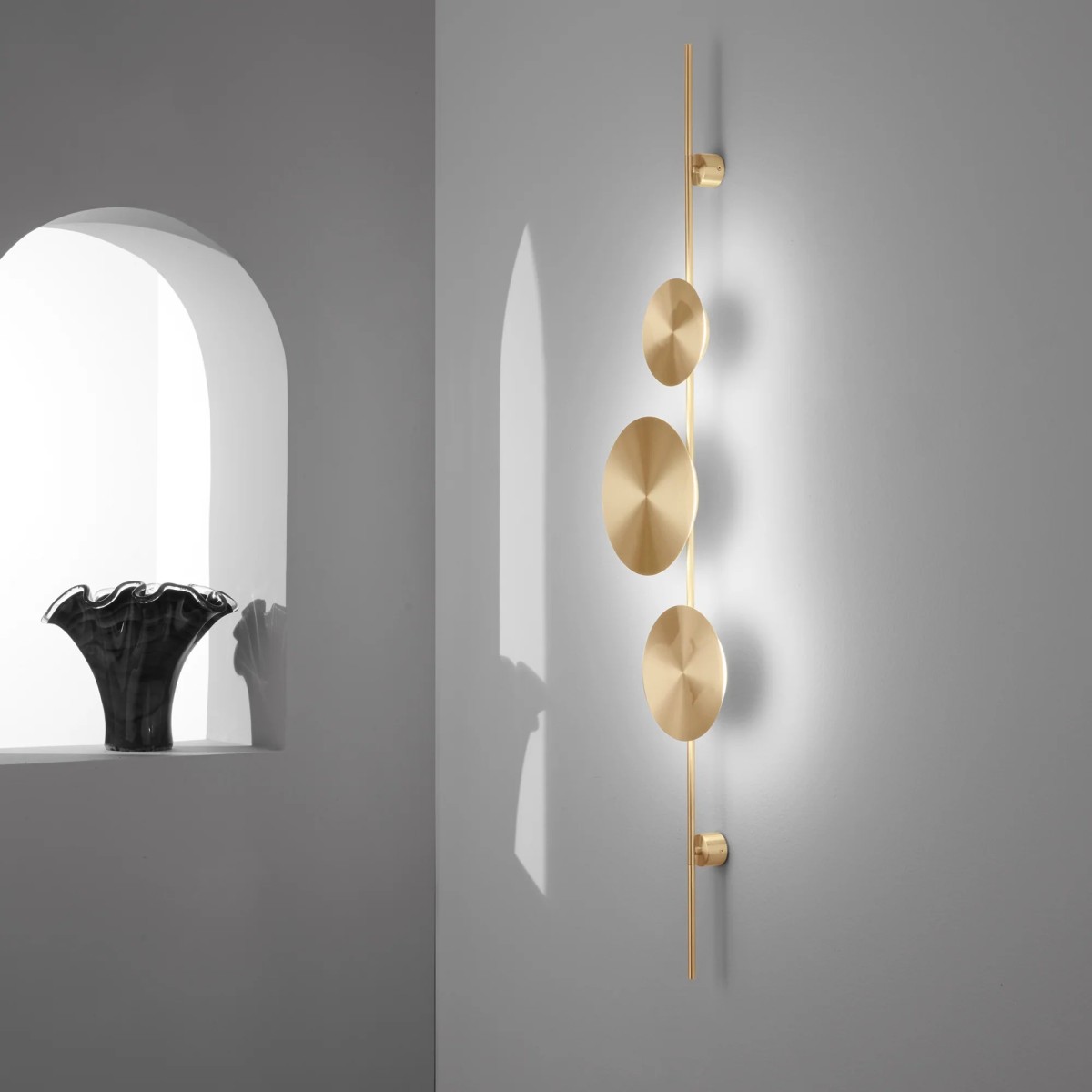 Applique LED Nera o Oro Moderna 33W | Mondialshop