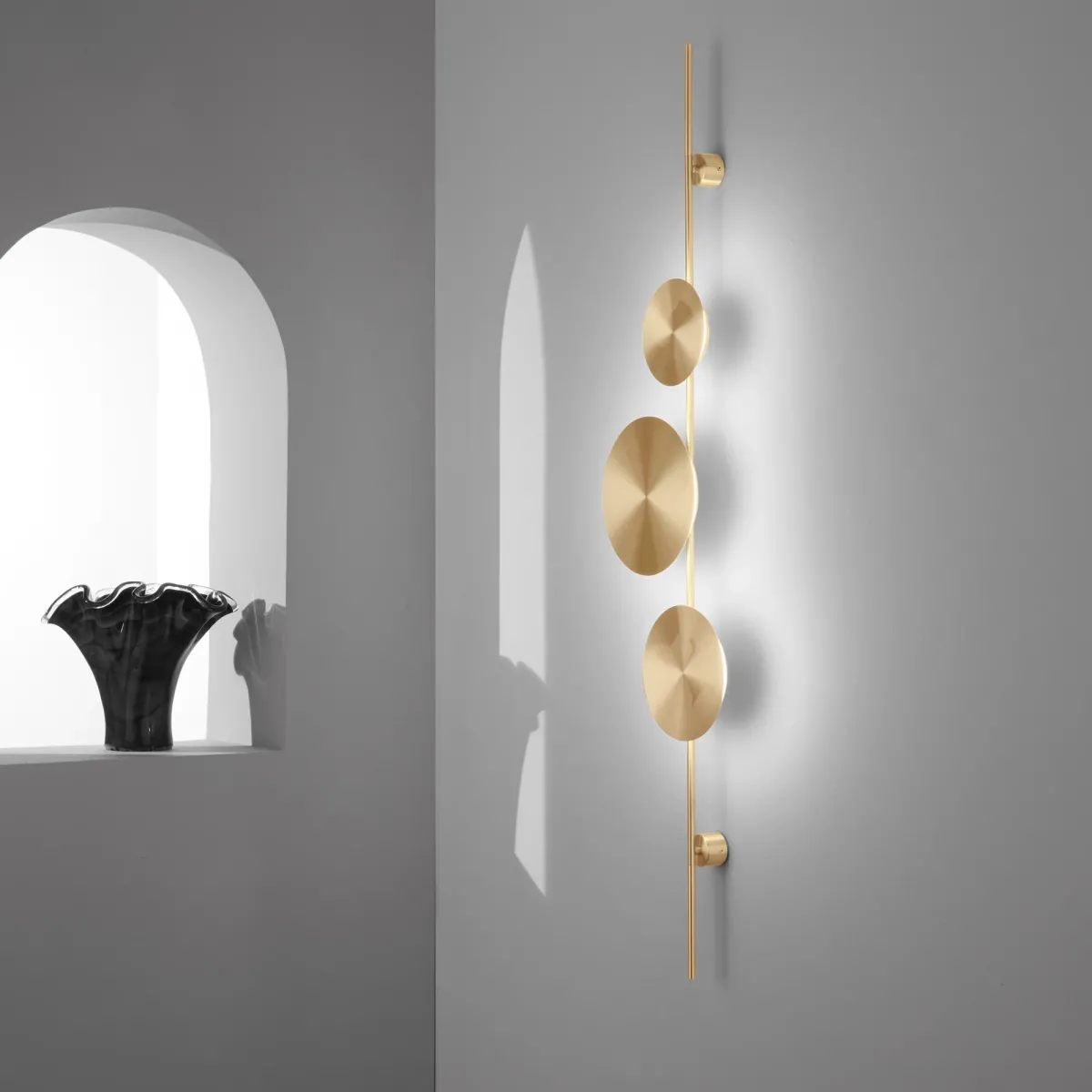 Moderne 33-W-LED-Wandleuchte in Schwarz oder Gold |...