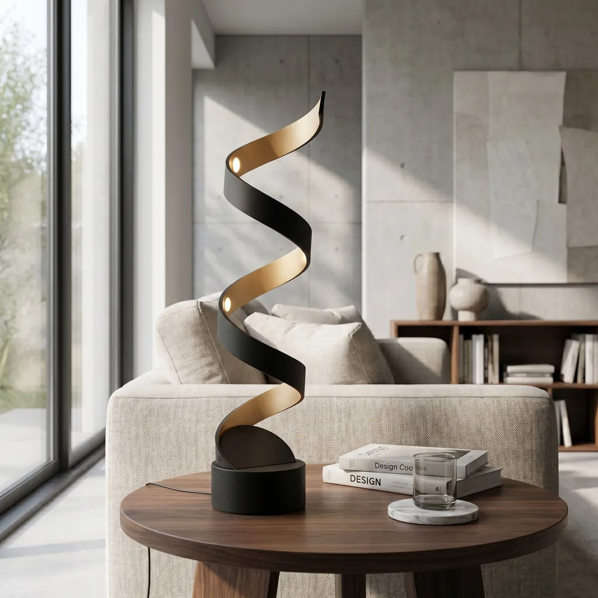 Lampe de table LED spirale 12 W | Mondialshop