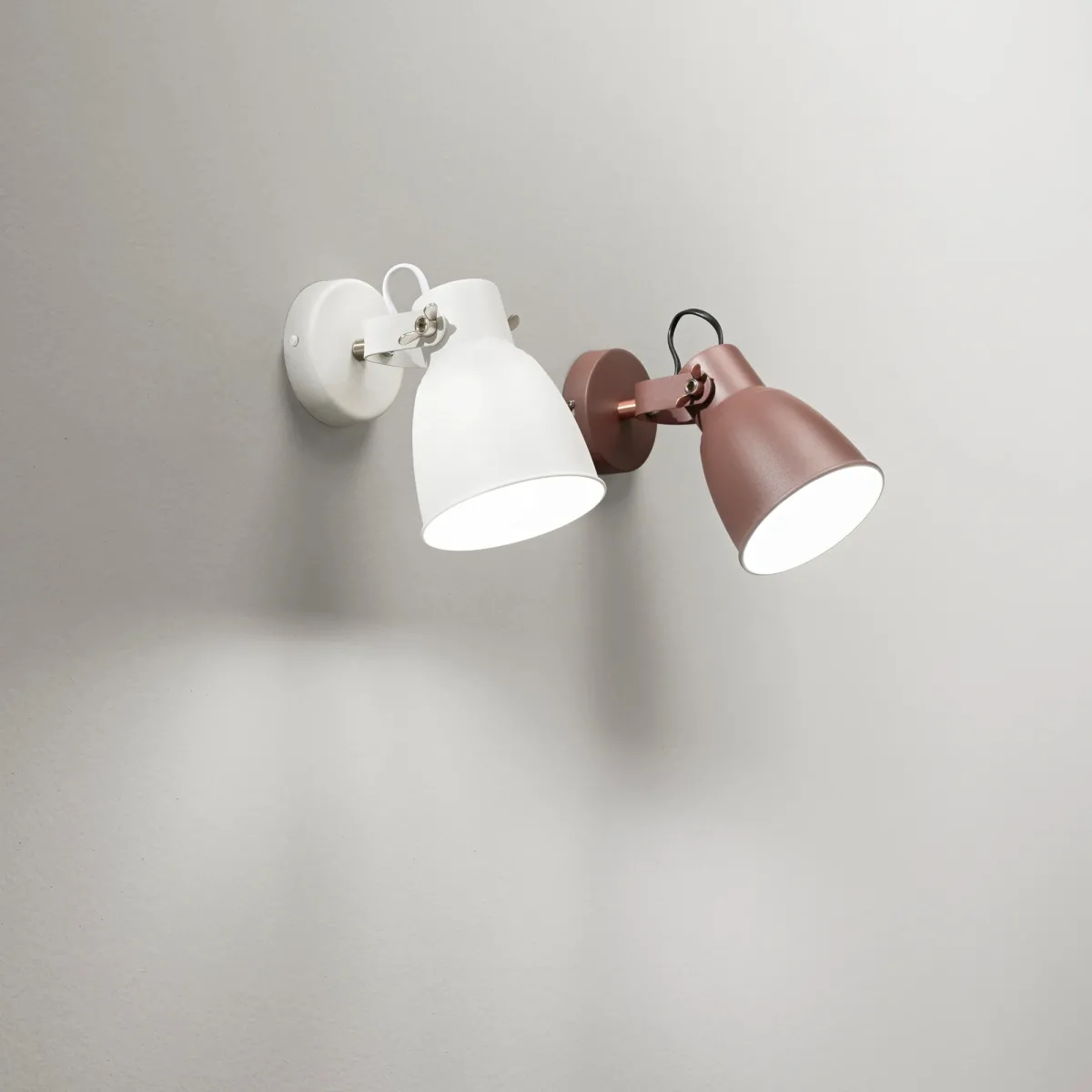 Applique Faretto Singolo E27 Bianca Bronzo Grigio |...