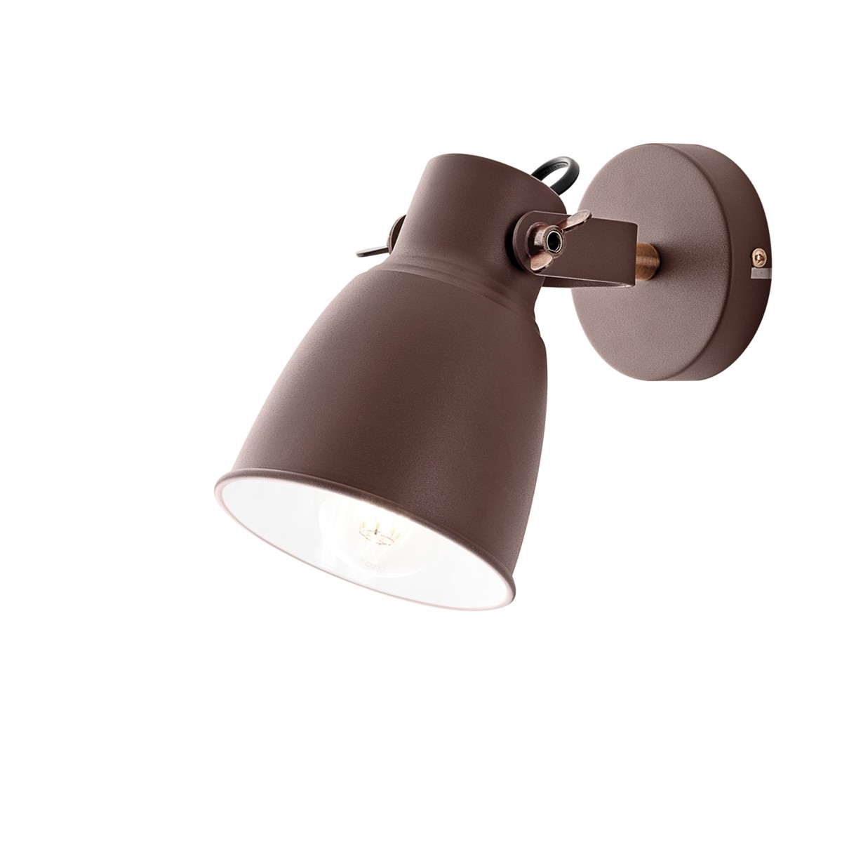 Einzelne Wandleuchte mit Spot E27 Weiß Bronze Grau |...