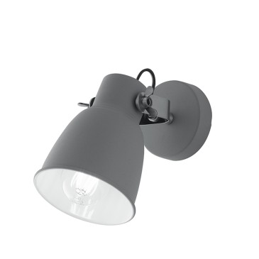 Einzelne Wandleuchte mit Spot E27 Weiß Bronze Grau | Mondialshop