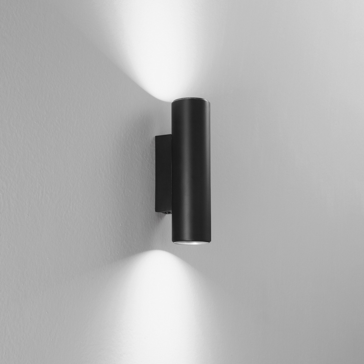 Applique murale 18 x 7 x 5 cm blanche, noire et dorée |...
