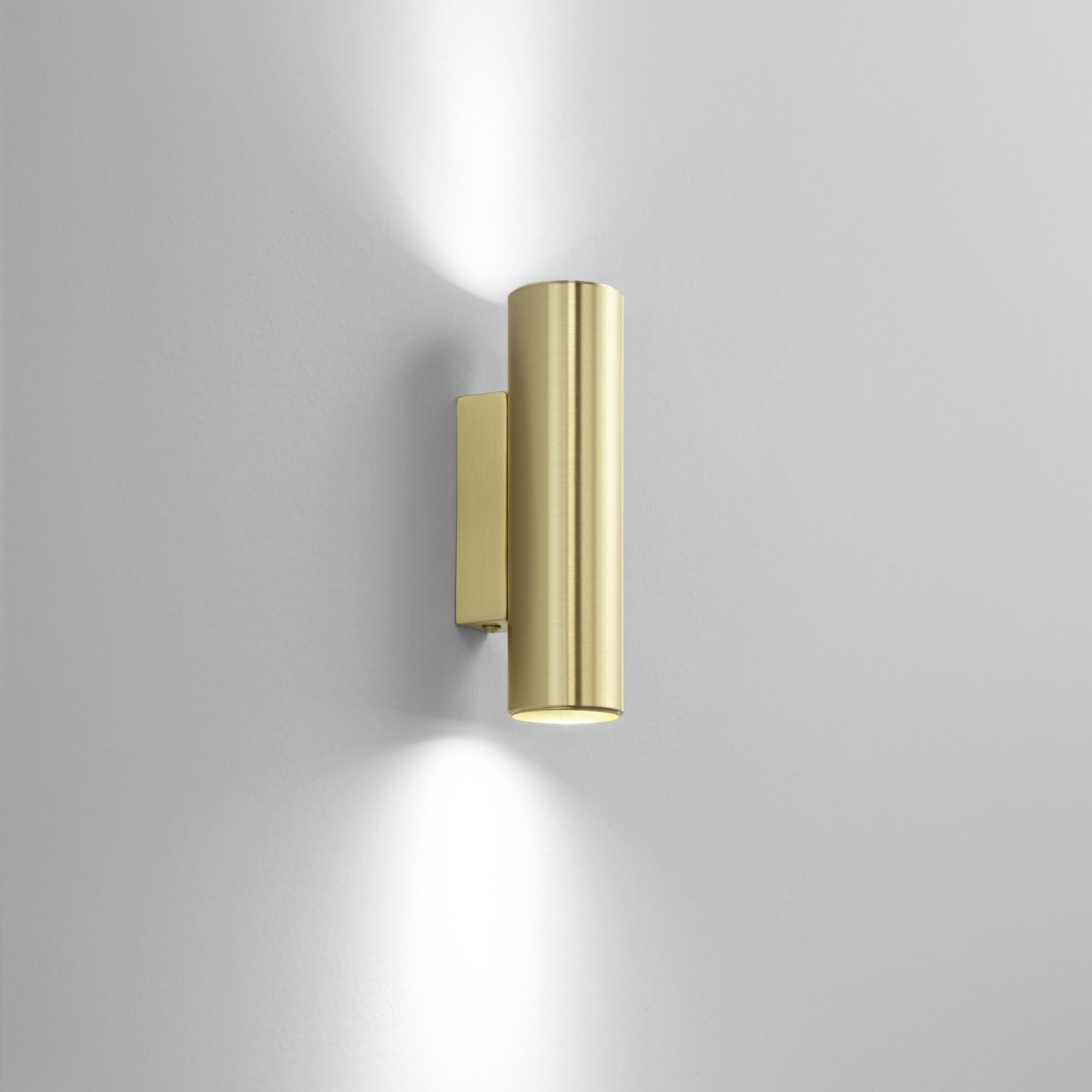 Wandleuchte, 18 x 7 x 5 cm, Weiß, Schwarz und Gold |...