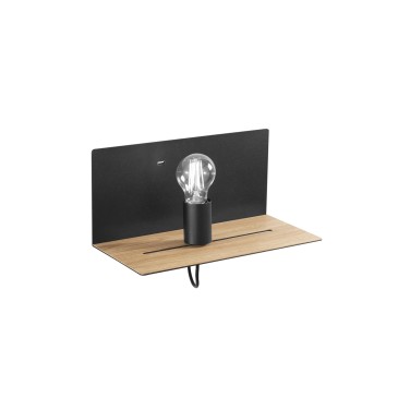 Applique murale avec étagère et port USB 2A | Mondialshop