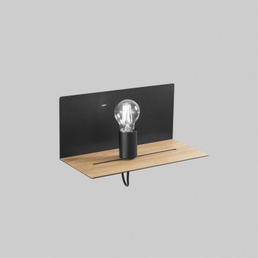 Applique murale avec étagère et port USB 2A | Mondialshop