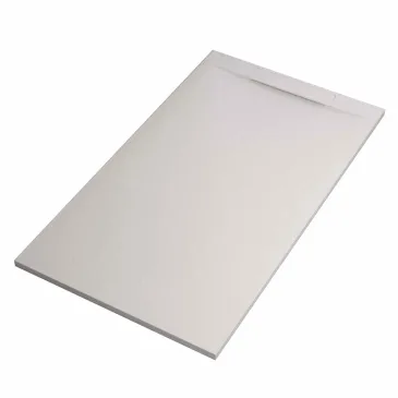 Receveur de douche blanc en résine effet marbre blanc | Vincent