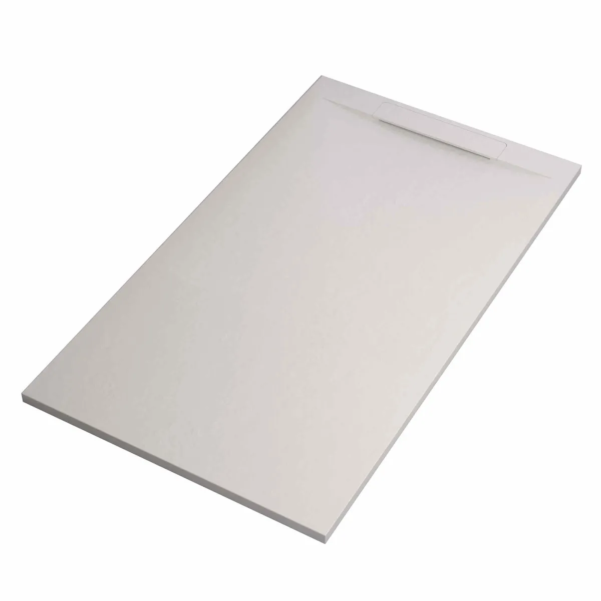 Receveur de douche blanc en résine effet marbre blanc |...