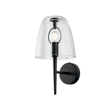 Applique murale moderne blanche et transparente E14 | Mondialshop