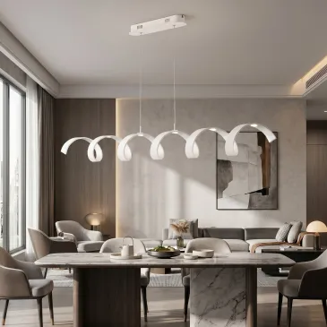 Lustre LED spiralé moderne...