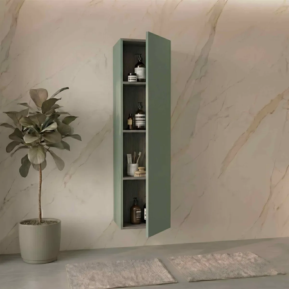 Colonna sospesa per bagno alta 140 vari colori