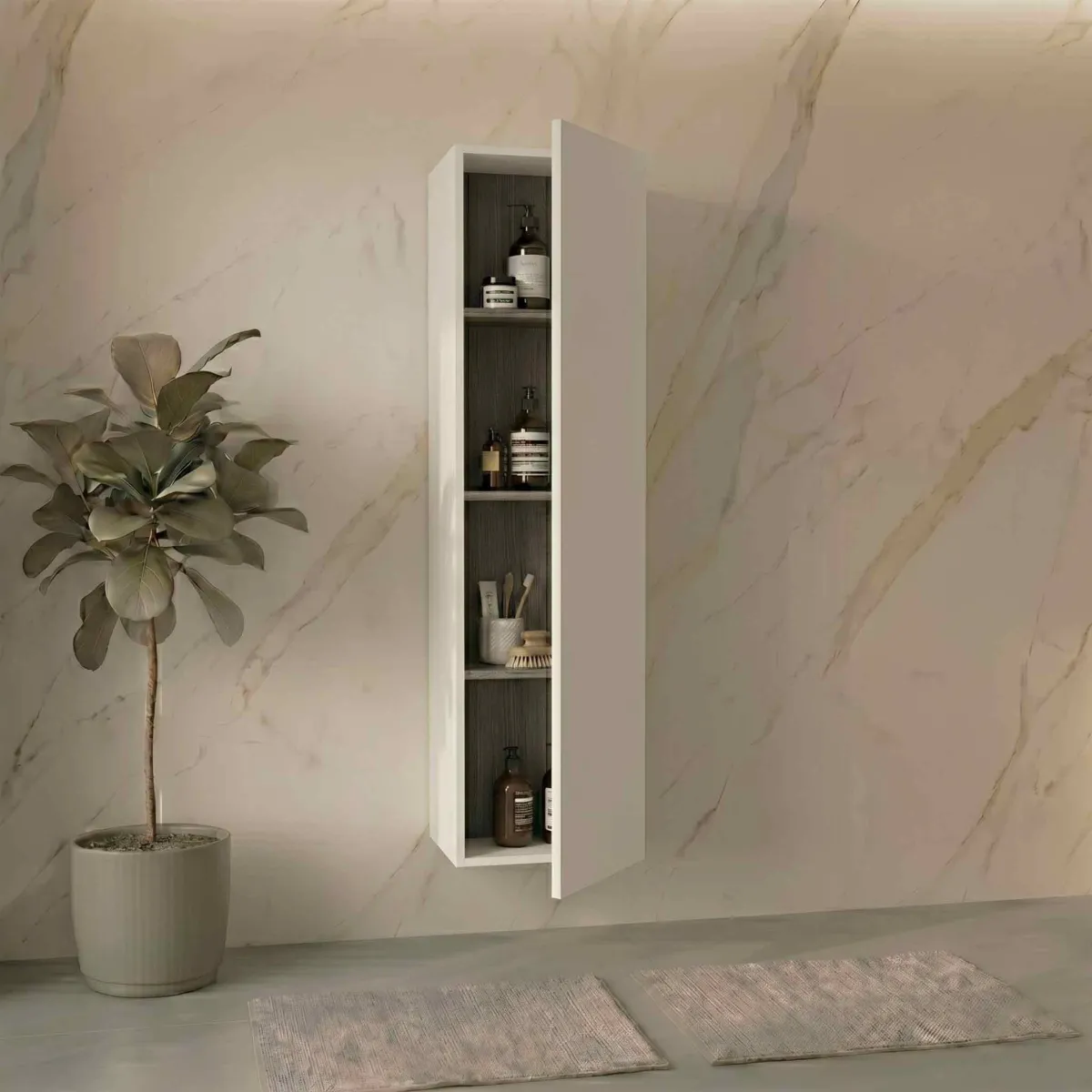 Colonna sospesa per bagno alta 140 vari colori