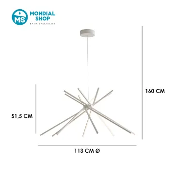 Scheda tecnica lampada moderna SHANGHAI bianca
