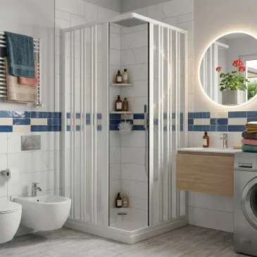 Cabine de douche double...