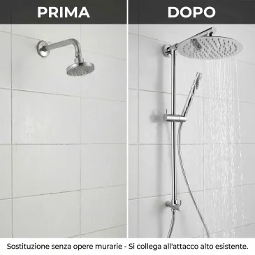 Colonna Doccia per Presa Acqua Alta Senza Opere murarie
