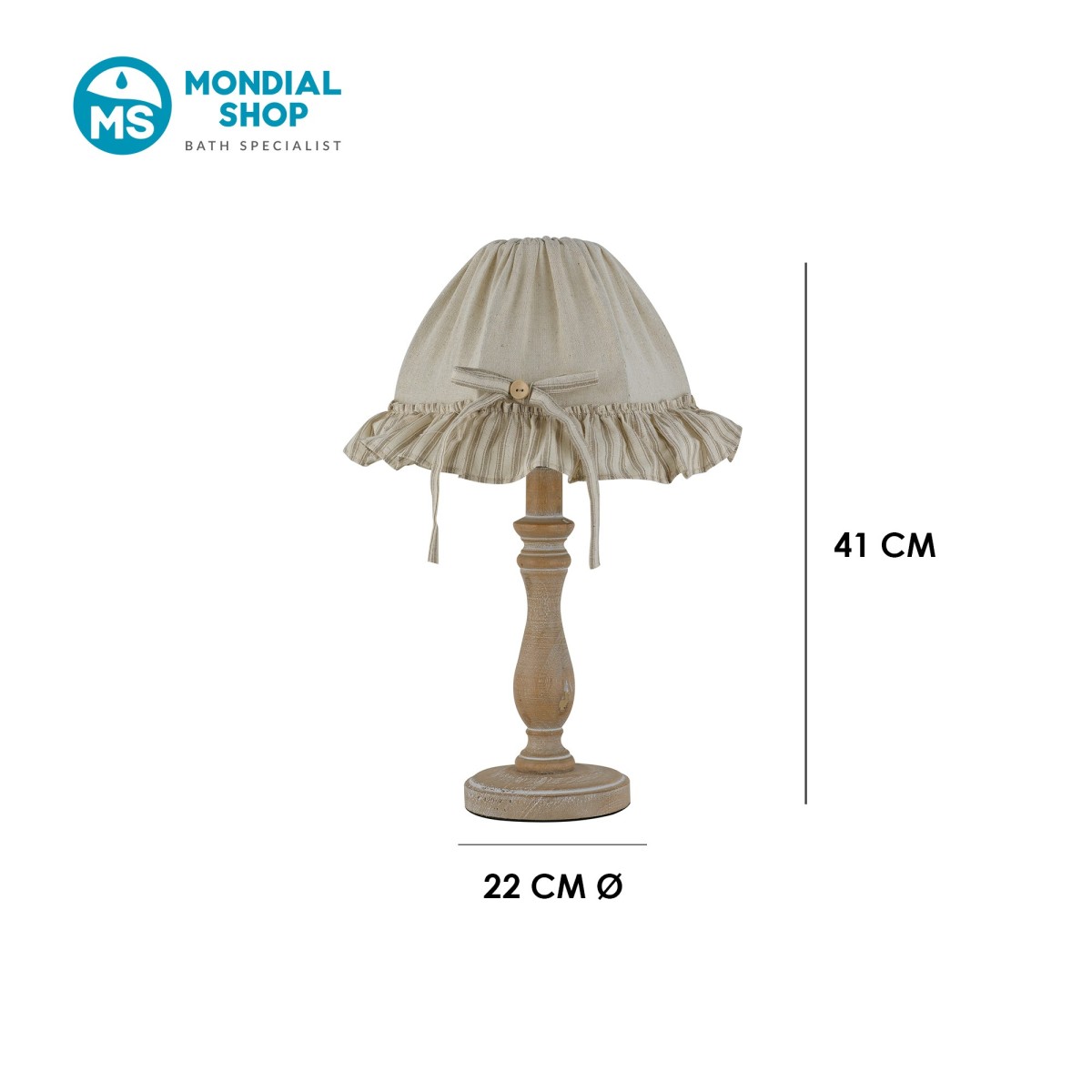 Scheda tecnica lampada da comodino decorata CHERRY