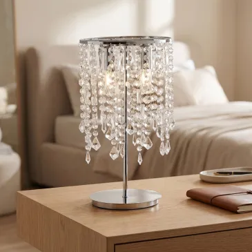 Lampe de table K9 en cristal et métal | Mondialshop