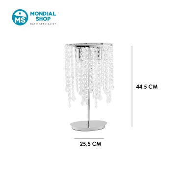 Lume da Tavolo in Cristalli K9 e Metallo | Mondialshop