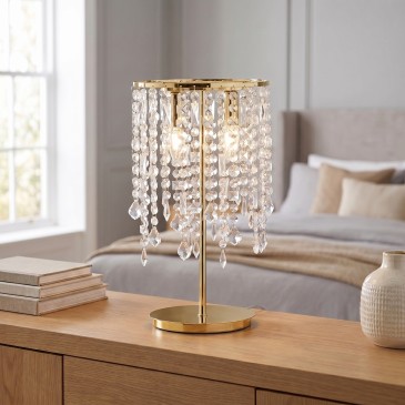 Lampe de table K9 en cristal et métal | Mondialshop