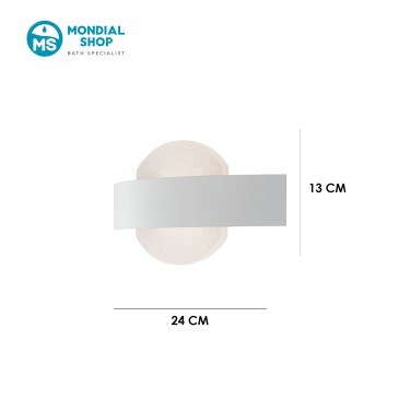 Applique murale LED blanche moderne d'intérieur | Mondialshop