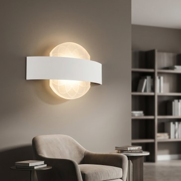 Applique murale LED blanche moderne d'intérieur | Mondialshop