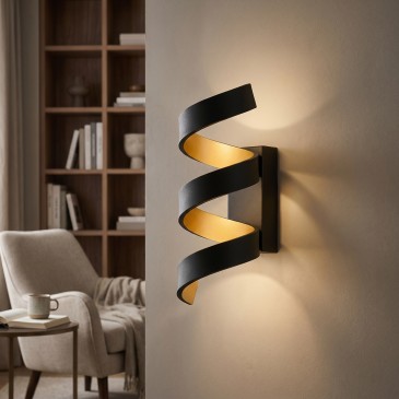 Applique murale spirale LED 9W | Mondialshop