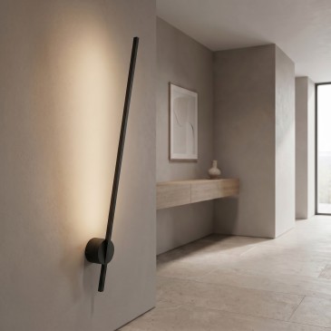 applique LED 10W con finitura in bianco o nero