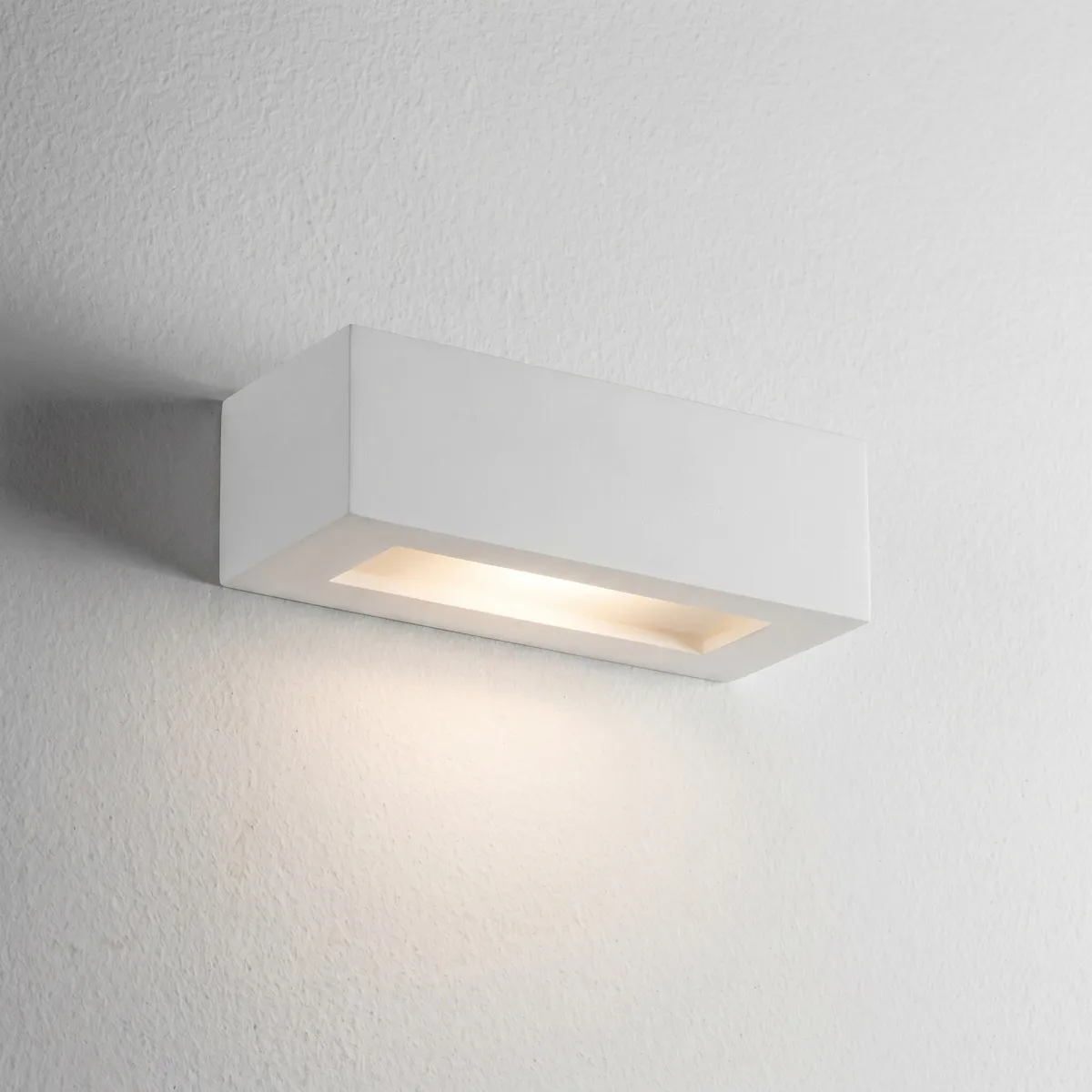 Überstreichbare Gips-Wandleuchte 2xE14 | Mondialshop