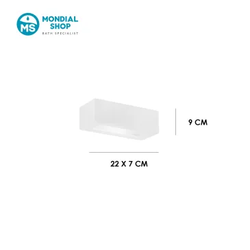 Applique murale en plâtre à peindre 2XE14 | Mondialshop
