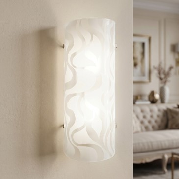 Applique murale LED blanche 8W à effet vagues | Mondialshop
