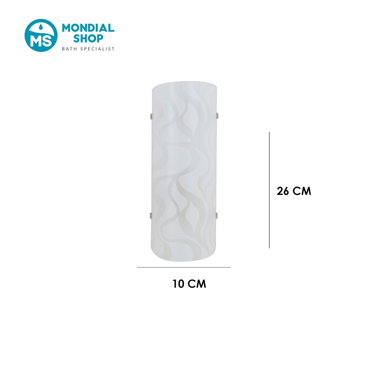 Applique murale LED blanche 8W à effet vagues | Mondialshop