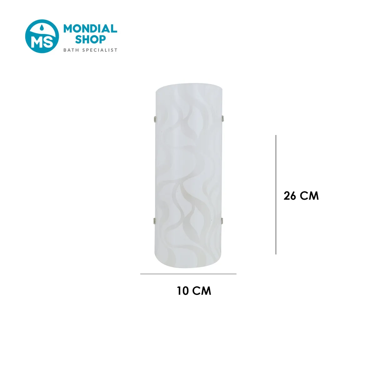 Applique murale LED blanche 8W à effet vagues | Mondialshop