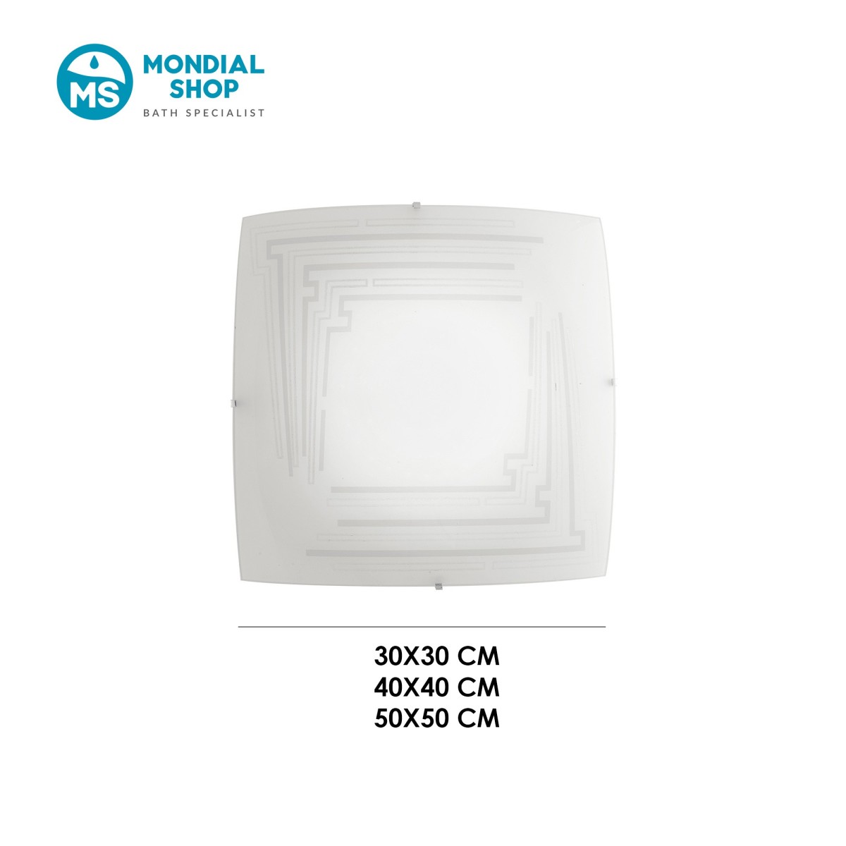 Scheda tecnica applique CONCEPT disponibile in 3 dimensioni