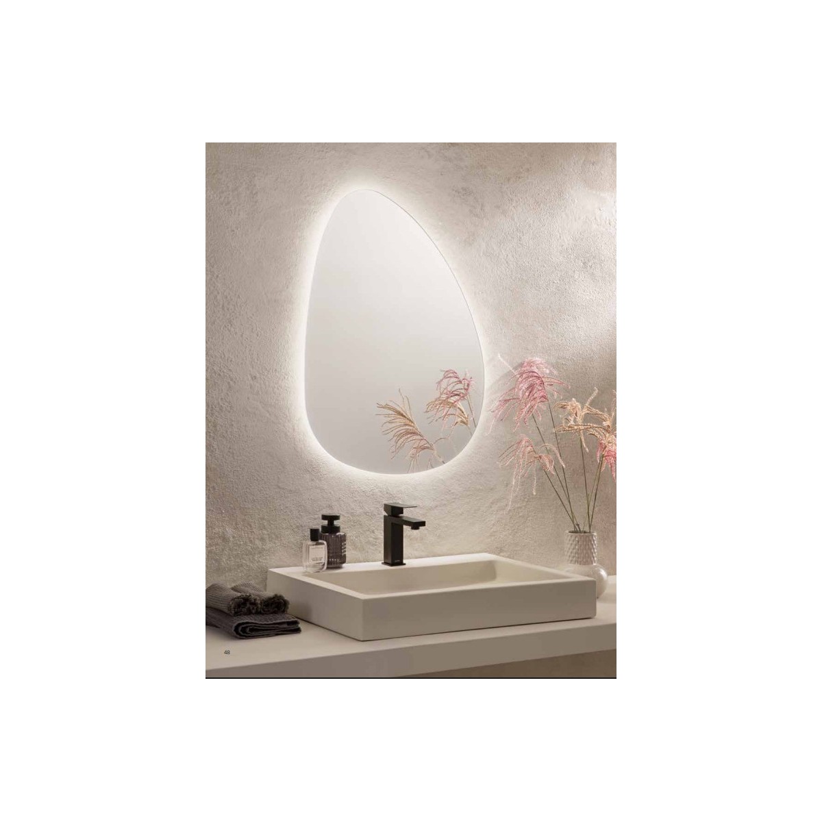 Specchio Bagno LED Design Eco e Telaio PC | Mondialshop