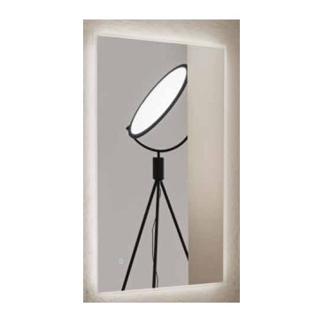 Miroir de salle de bain LED à intensité variable et réversible | Mondialshop