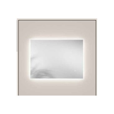 Miroir de salle de bain LED à intensité variable et réversible | Mondialshop