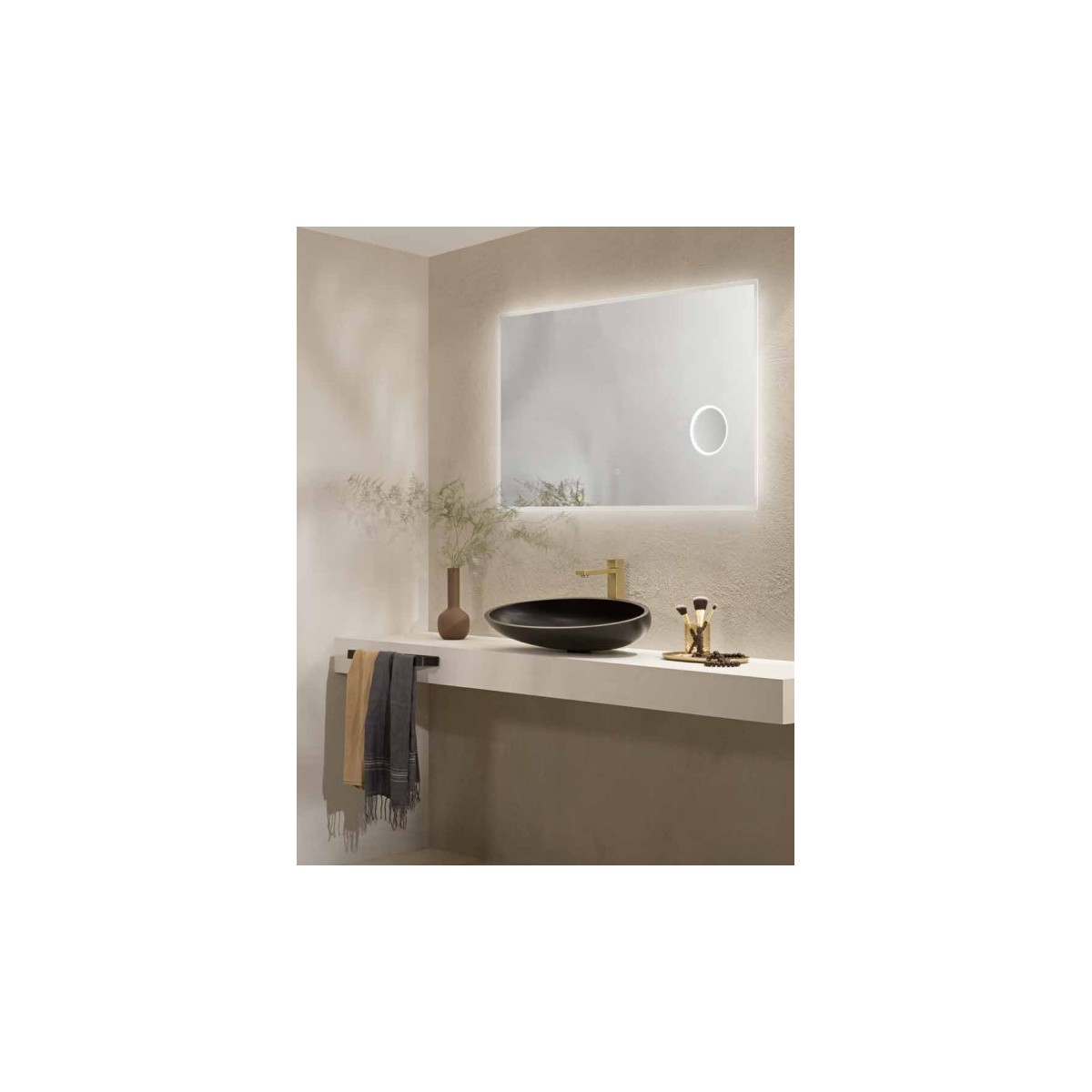 Specchio Bagno LED Lente 3X e Dimmerabile | Mondialshop