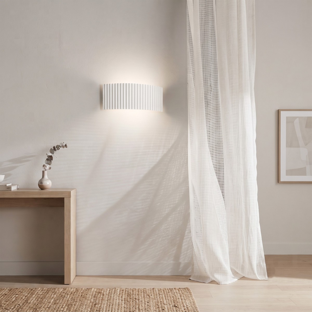 Überstreichbare Gipswandleuchte, 2xG9 | Mondialshop