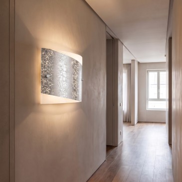 Applique murale moderne E27 dorée ou argentée | Mondialshop