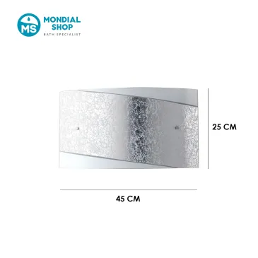 Applique murale moderne E27 dorée ou argentée | Mondialshop