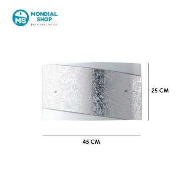 Applique murale moderne E27 dorée ou argentée | Mondialshop