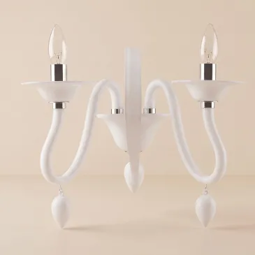 Applique Moderna in Cristallo bianco
