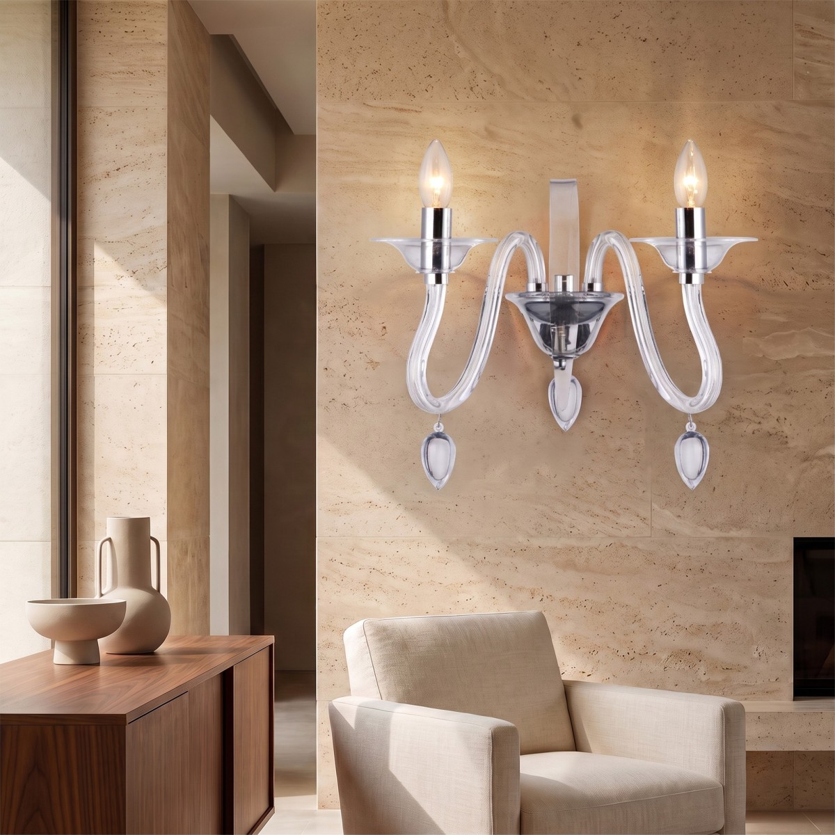 Design geometrico pulito e riflessi di luce preziosi per...