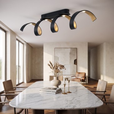 SPIRAL 20W LED-Deckenleuchte, Weiß oder Schwarz | Mondialshop