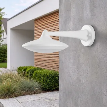 12-W-LED-Außenwandleuchte, Weiß oder Schwarz | Mondialshop