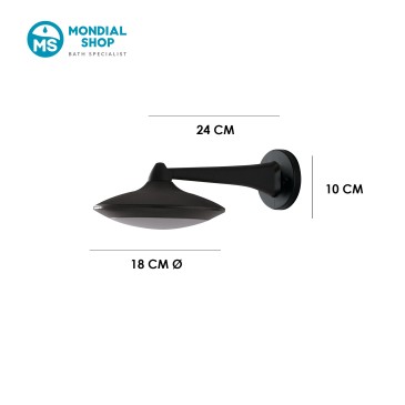 Applique LED 12W da Esterno Bianca o Nera | Mondialshop