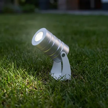 Spot LED encastré argenté 3 W | Mondialshop