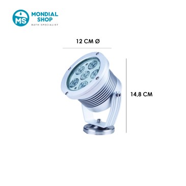 Projecteur de jardin LED RGB 9 W avec piquet | Mondialshop