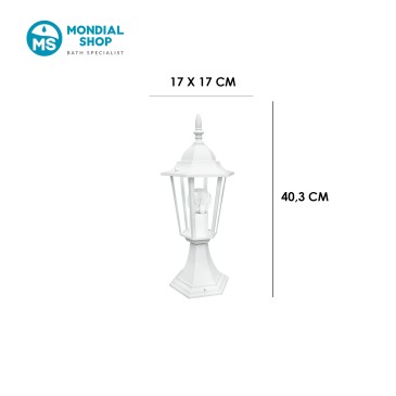 Scheda tecnica lampioncino da esterno MILANO-L1 bianco